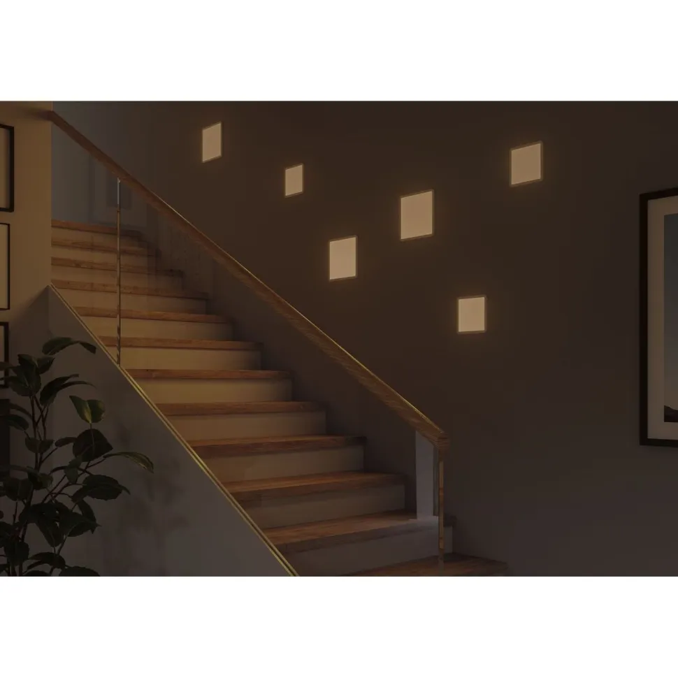 Upotettava LED-paneeli Paulmann VariFit Areo, IP44, 17.5x17.5cm, 13W, 3000K, himmennettävä, valkoinen
