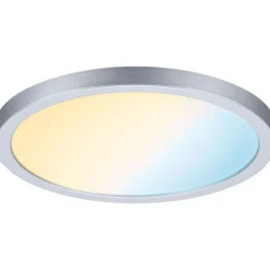 Upotettava LED-paneeli Paulmann VariFit Areo, Smart Home Zigbee 3.0, IP44, Ø17.5cm, 13W, säädettävä värilämpötila, mattakromi