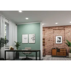 Upotettava LED-paneeli Paulmann VariFit Veluna Edge, IP44, Ø20cm, 17W, 4000K, himmennettävä, valkoinen