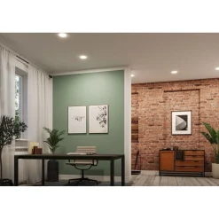 Upotettava LED-paneeli Paulmann Veluna, Smart Home Zigbee 3.0, IP44, Ø18.5cm, 14W, säädettävä värilämpötila, himmennettävä