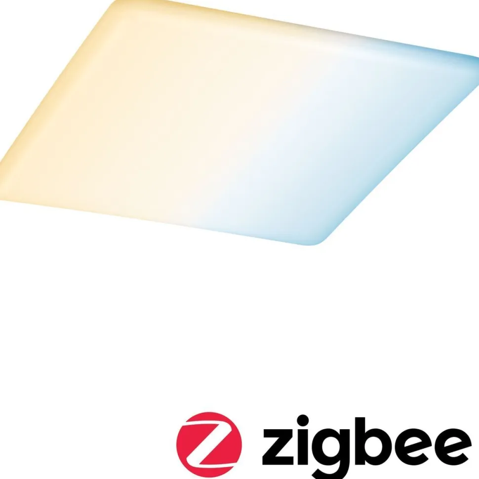 Upotettava LED-paneeli Paulmann Veluna, Smart Home Zigbee 3.0, IP44, 21.5x21.5cm, 17W, säädettävä värilämpötila, himmennettävä