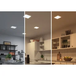 Upotettava LED-paneeli Paulmann Veluna, Smart Home Zigbee 3.0, IP44, 21.5x21.5cm, 17W, säädettävä värilämpötila, himmennettävä