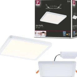 Upotettava LED-paneeli Paulmann VariFit Areo, IP44, 17.5x17.5cm, 13W, 3000K, valkoinen