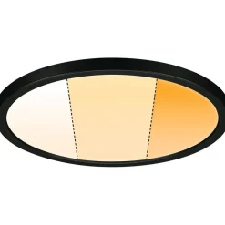 Upotettava LED-paneeli Paulmann VariFit Areo, IP44, Ø23cm, 16W, säädettävä värilämpötila, musta