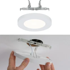 Upotettava LED-paneeli Paulmann Cover-it Promo, Ø11.6cm, 6W, 3000K, mattavalkoinen