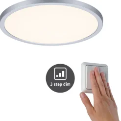 Upotettava LED-paneeli Paulmann VariFit Areo, IP44, Ø23cm, 16W, 3000K, himmennettävä, valkoinen