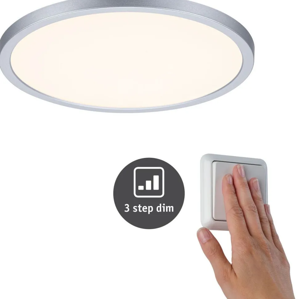Upotettava LED-paneeli Paulmann VariFit Areo, IP44, Ø23cm, 16W, 3000K, himmennettävä, valkoinen
