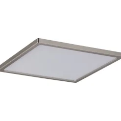 Upotettava LED-paneeli Paulmann Areo, IP44, 18x18cm, 11W, 3000K, himmennettävä, mattanikkeli