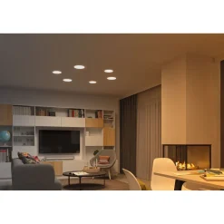 Upotettava LED-paneeli Paulmann Veluna, Smart Home Zigbee 3.0, IP44, Ø21.5cm, 17W, säädettävä värilämpötila, himmennettävä