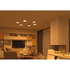 Upotettava LED-paneeli Paulmann Veluna, Smart Home Zigbee 3.0, IP44, Ø21.5cm, 17W, säädettävä värilämpötila, himmennettävä