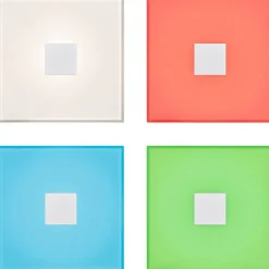 Upotettava LED-seinävalaisin Paulmann LumiTiles, Smart Home Zigbee 3.0, IP44, 10x10cm, RGBW+, himmennettävä, valkoinen