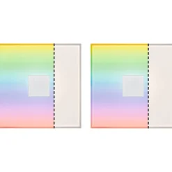 Upotettava LED-seinävalaisinsarja Paulmann LumiTiles, 2 valaisinta, Smart Home Zigbee 3.0, IP44, 10x10cm, RGBW+, himmennettävä, valkoinen