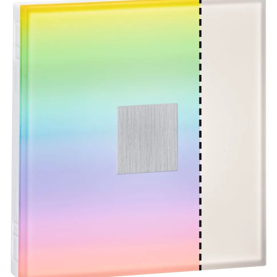 Upotettava LED-seinävalaisinsarja Paulmann LumiTiles, 2 valaisinta, Smart Home Zigbee 3.0, IP44, 10x10cm, RGBW+, himmennettävä, valkoinen