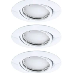 Upotettava LED-valaisin Paulmann Base Coin, 3kpl, Smart Home Zigbee 3.0, Ø90mm, himmennettävä, RGBW+, mattamusta