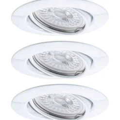 Upotettava LED-valaisin Paulmann Base, 3kpl, Ø90mm, GU10, 5W, 350lm, 3000K, himmennettävä, valkoinen