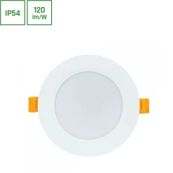 Upotettava alasvalo Spectrum Dure 3 110° IP54 IK06 valkoinen, eri vaihtoehtoja