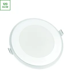 Upotettava alasvalo Spectrum Fiale 3 Steps 12.5W Aureola A IP44 Ø148x37mm valkoinen, eri värilämpötiloja