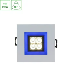 Upotettava kohdevalaisin Spectrum Fiale 4x1W 30° 80x80x40mm, eri vaihtoehtoja