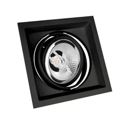 Upotettava kohdevalaisin Spectrum Mdd Maxi Uno AR111 GU10 186x186x43mm musta