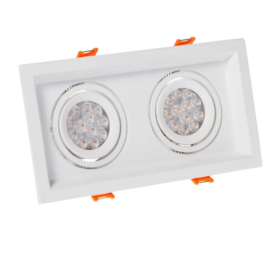 Upotettava kohdevalaisin Spectrum Mdd Mini Due GU10 x2 110x210x40mm valkoinen