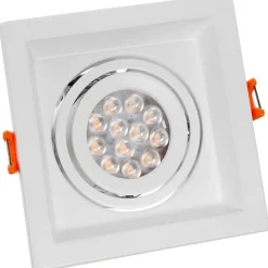 Upotettava kohdevalaisin Spectrum Mdd Mini Uno GU10 110x110x40mm valkoinen