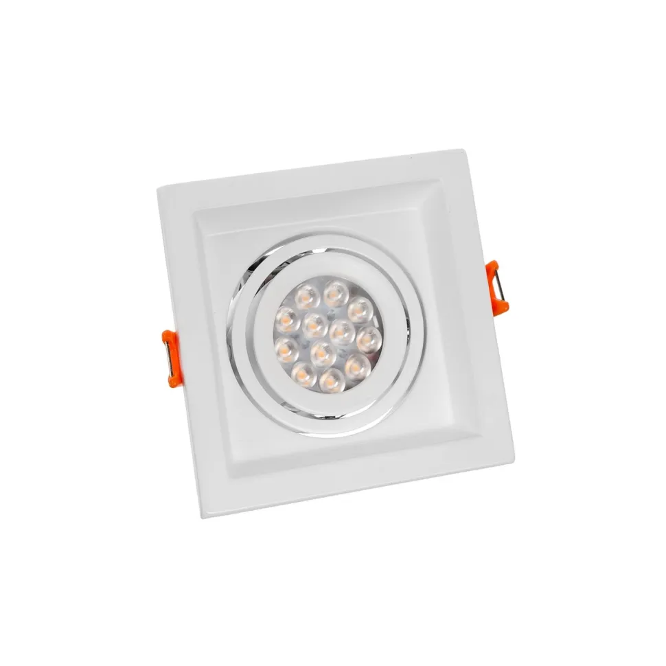 Upotettava kohdevalaisin Spectrum Mdd Mini Uno GU10 110x110x40mm valkoinen