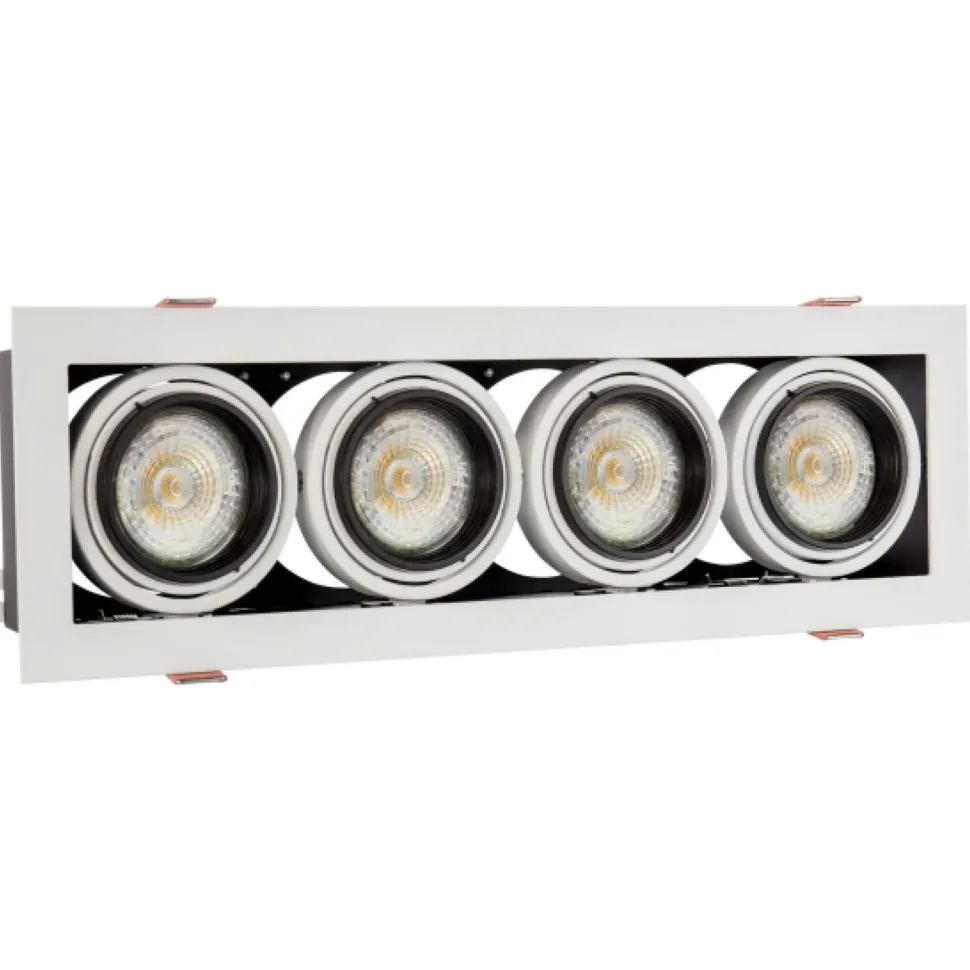 Upotettava kohdevalaisin Spectrum Modern Day Mini 4xGU10 100x316x77mm valkoinen