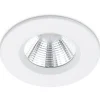 Upotettava LED-alasvalo Trio Zagros Ø8,5 cm valkoinen IP65