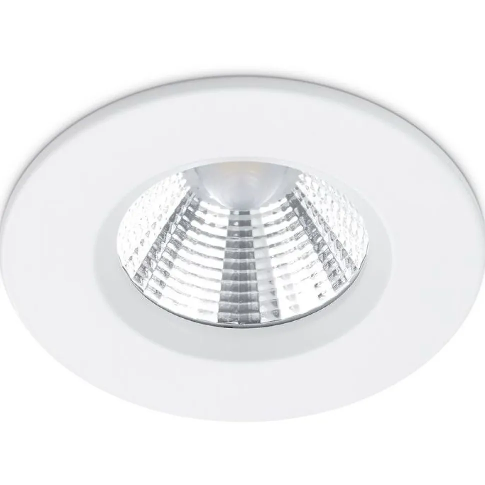Upotettava LED-alasvalo Trio Zagros Ø8,5 cm valkoinen IP65