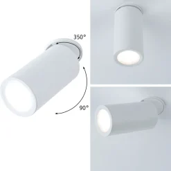Upotettava LED-kohdevalaisin Paulmann Turnal, 60mm, 90°, 6W, 470lm, 2700K, himmennettävä, mattamusta