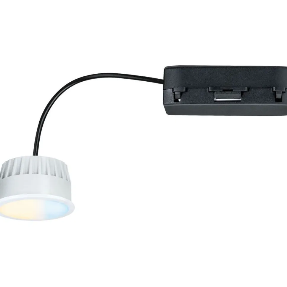 Upotettava LED-moduuli Paulmann Coin, 50mm, 6W, 530lm, 230V, himmennettävä, 2200-6500K, satiini