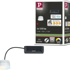 Upotettava LED-moduuli Paulmann Coin, 50mm, 6W, 530lm, 230V, himmennettävä, 2200-6500K, satiini