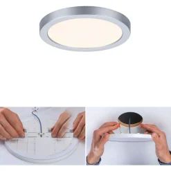 Upotettava LED-paneeli Paulmann VariFit Areo, IP44, Ø11.8cm, 6.5W, 4000K, valkoinen