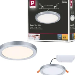 Upotettava LED-paneeli Paulmann VariFit Areo, IP44, Ø11.8cm, 6.5W, 4000K, valkoinen