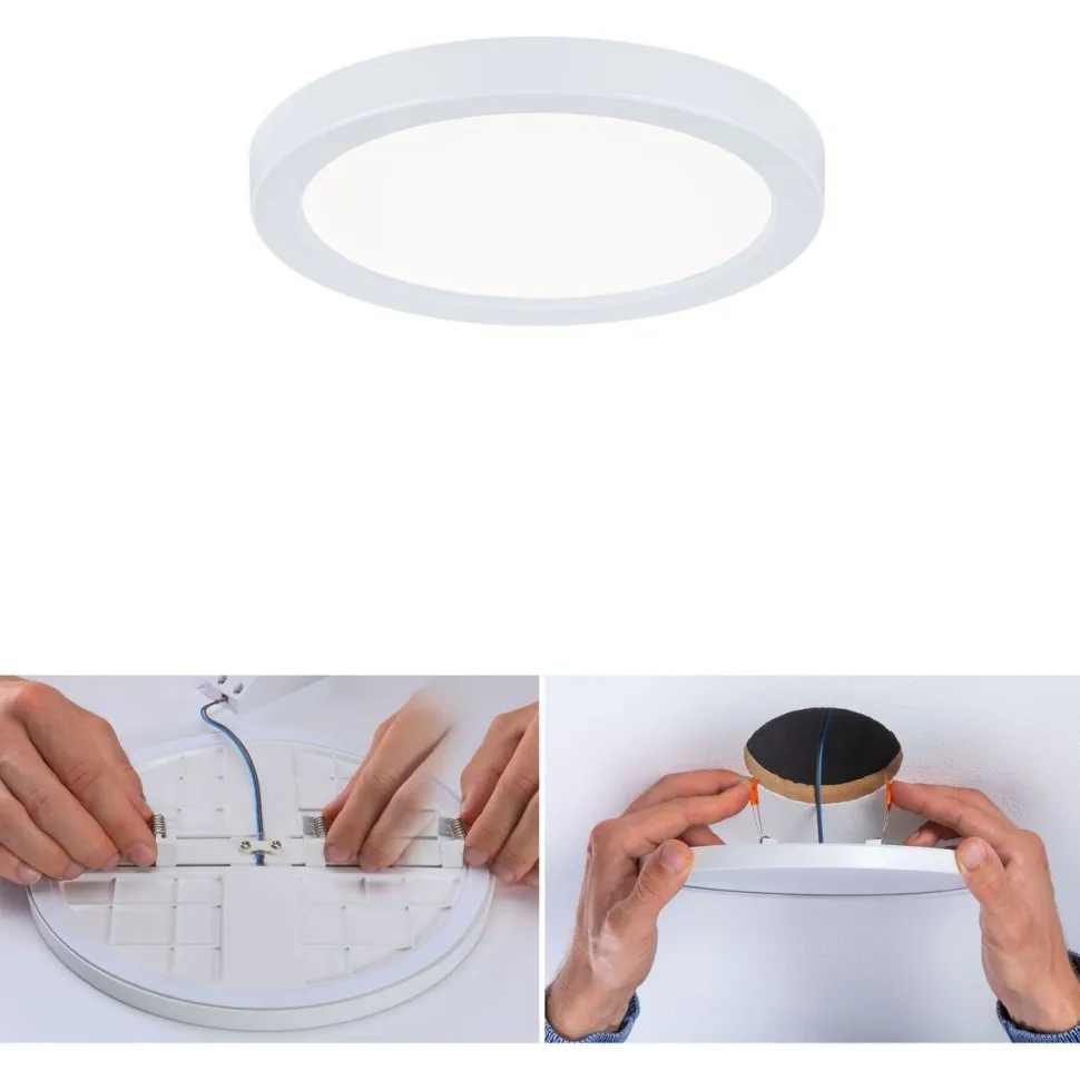 Upotettava LED-paneeli Paulmann VariFit Areo, IP44, Ø11.8cm, 6.5W, 4000K, valkoinen