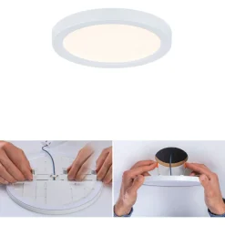 Upotettava LED-paneeli Paulmann VariFit Areo, IP44, Ø11.8cm, 6.5W, 4000K, valkoinen
