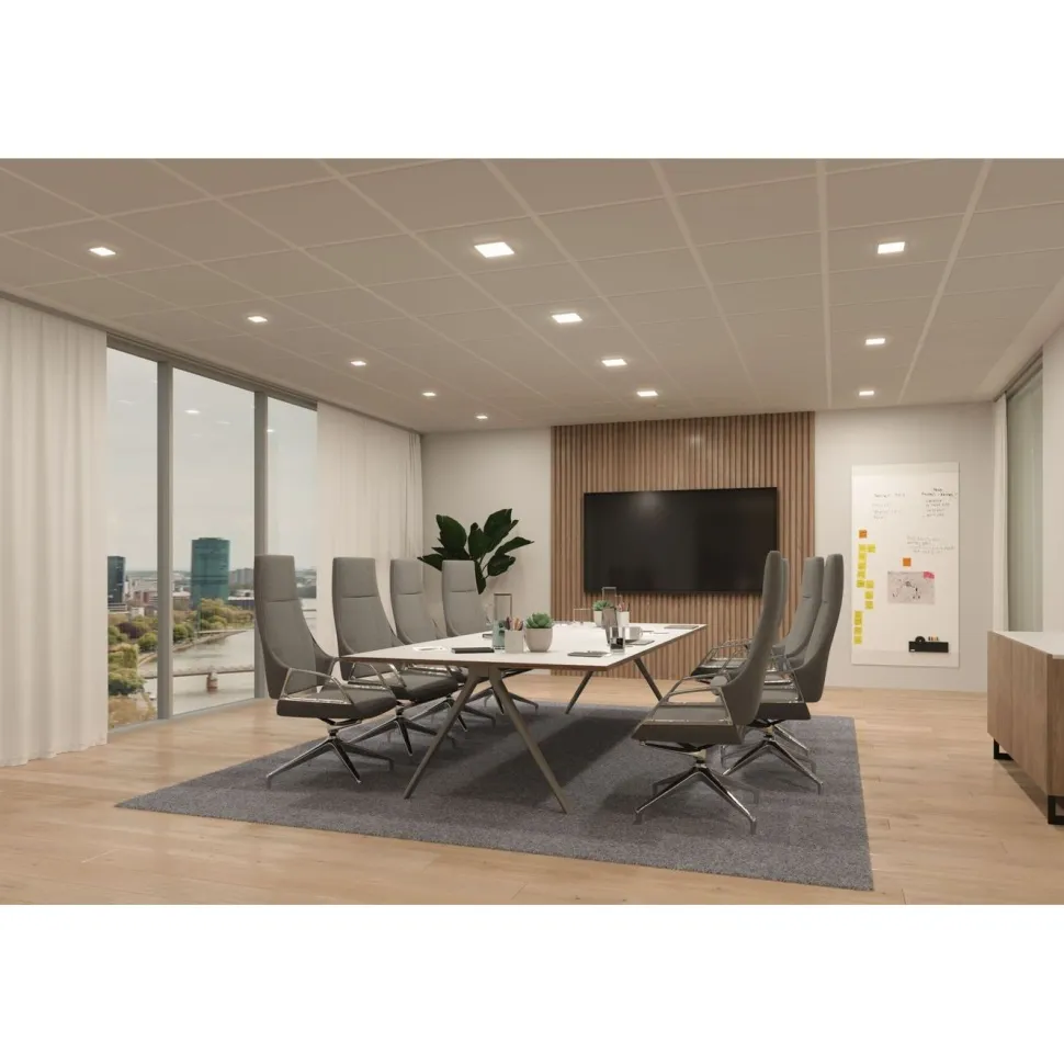 Upotettava LED-paneeli Paulmann VariFit Veluna Edge, IP44, 16x16cm, 12W, 3000K, valkoinen
