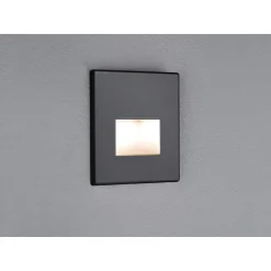 Upotettava LED-seinävalaisin Paulmann Edge Quadro, 80x80mm, 1.2W, 50lm, 2700K, mattavalkoinen