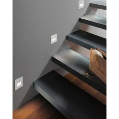Upotettava LED-seinävalaisin Paulmann Edge Quadro, 80x80mm, 1.2W, 50lm, 2700K, mattavalkoinen