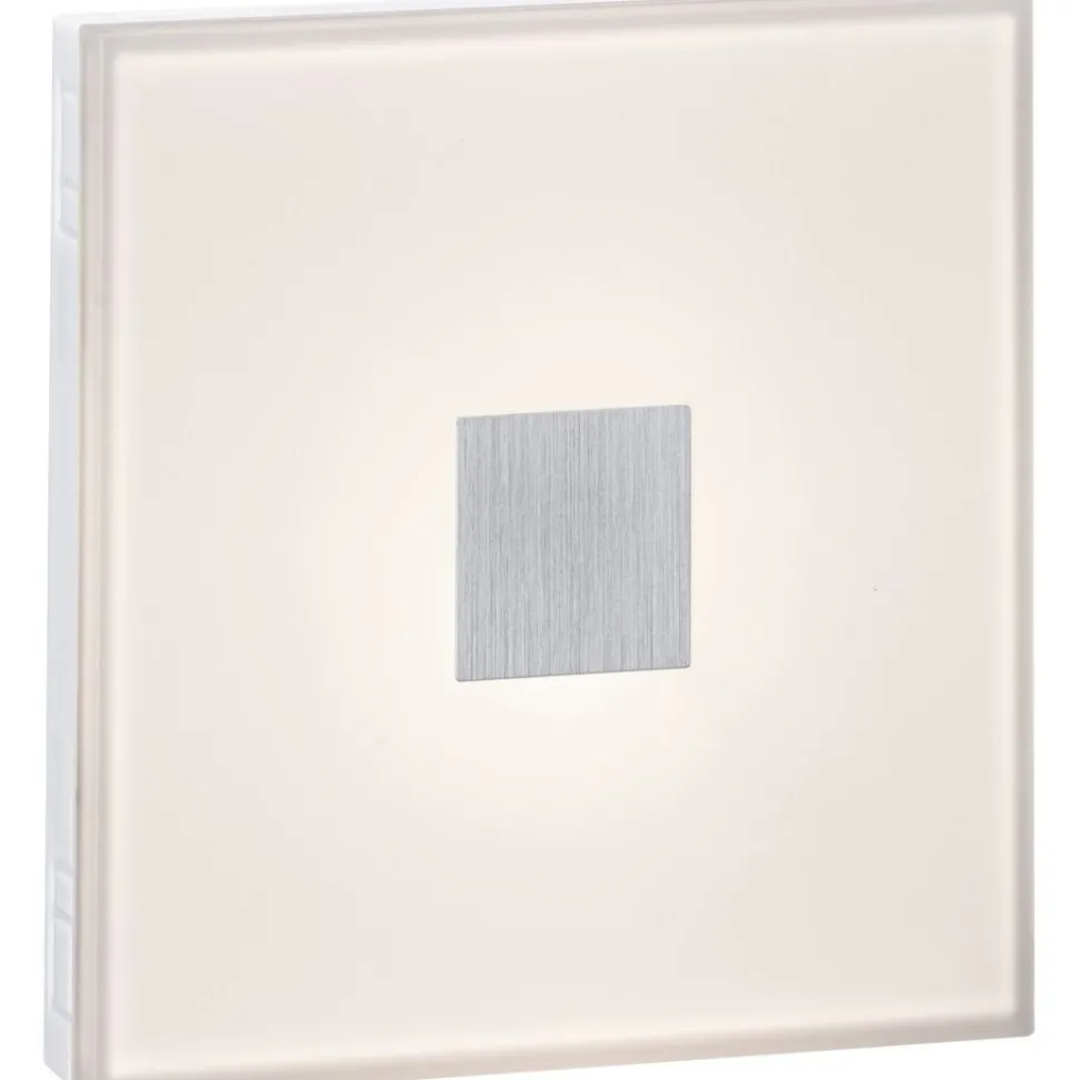 Upotettava LED-seinävalaisin Paulmann LumiTiles, IP44, 10x10cm, 2700K, himmennettävä, valkoinen