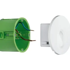 Upotettava LED-seinävalaisin Paulmann, Ø78mm, 1.1W, 65lm, 2700K, valkoinen