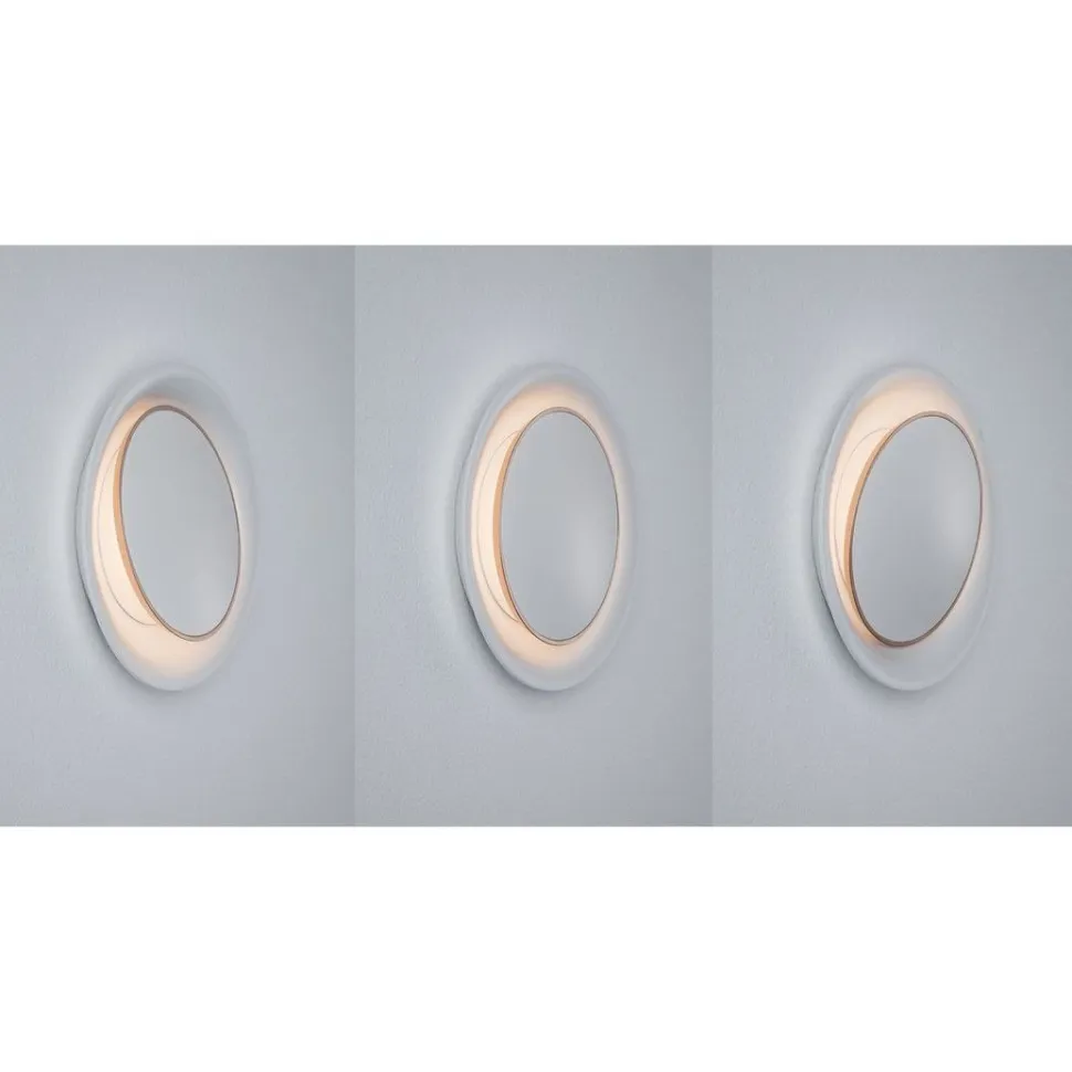 Upotettava LED-seinävalaisin Paulmann Neordic, Ø123mm, 2W, 30lm, 2700K, mattavalkoinen