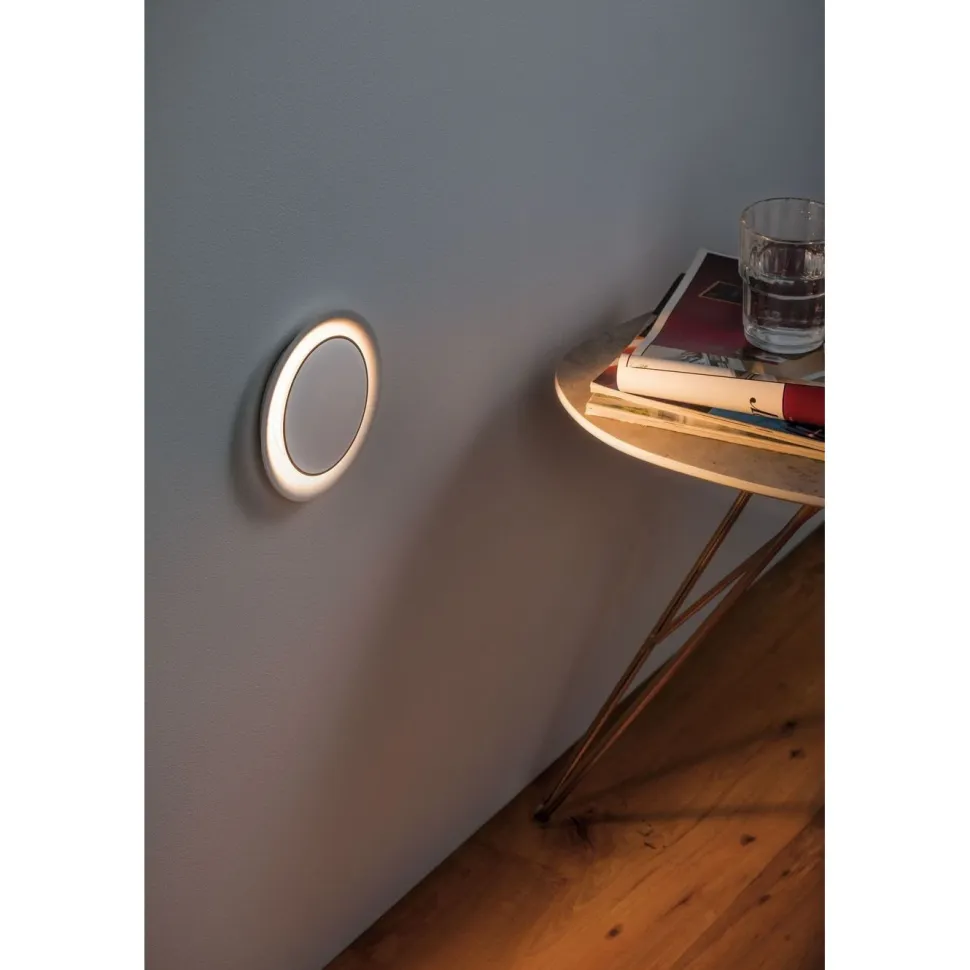 Upotettava LED-seinävalaisin Paulmann Neordic, Ø123mm, 2W, 30lm, 2700K, mattavalkoinen