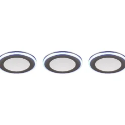 Upotettava LED Trio Argus, kromi, RGB, 3kpl/pkt