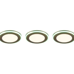 Upotettava LED Trio Argus, kromi, RGB, 3kpl/pkt