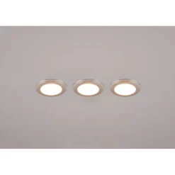 Upotettava LED Trio Argus, kromi, RGB, 3kpl/pkt