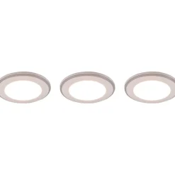 Upotettava LED Trio Argus, kromi, RGB, 3kpl/pkt