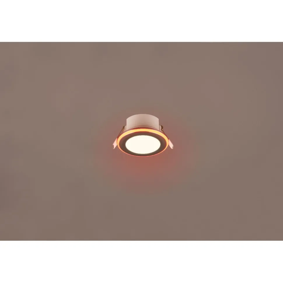 Upotettava LED Trio Argus, mattavalkoinen, RGB