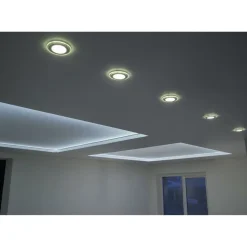 Upotettava LED Trio Argus, mattavalkoinen, RGB