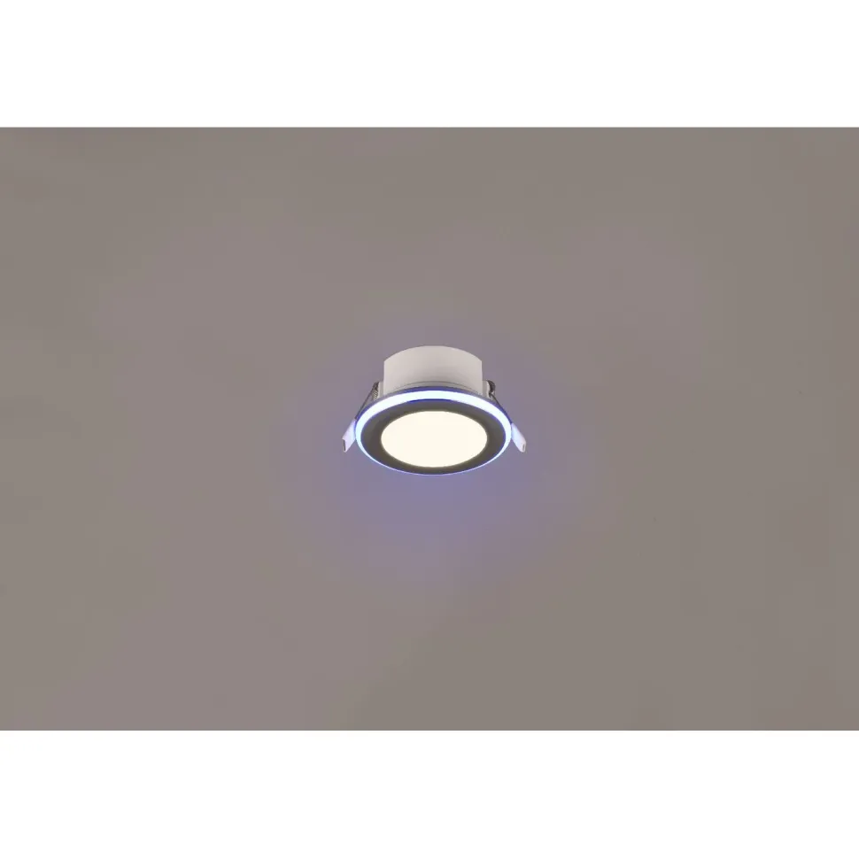 Upotettava LED Trio Argus, mattavalkoinen, RGB